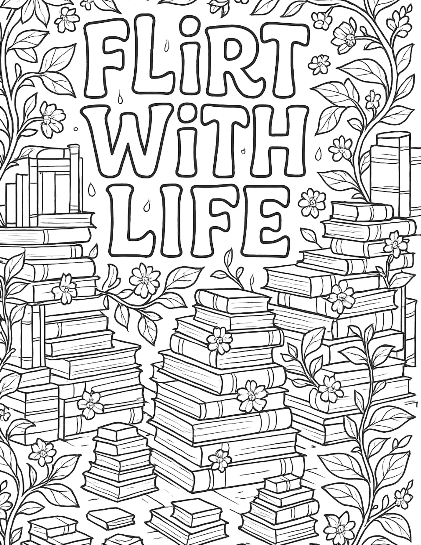 Infinite Vibes Whimsical Coloring Pages